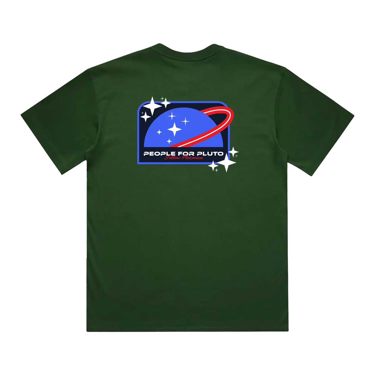 Forest Green back flat lay