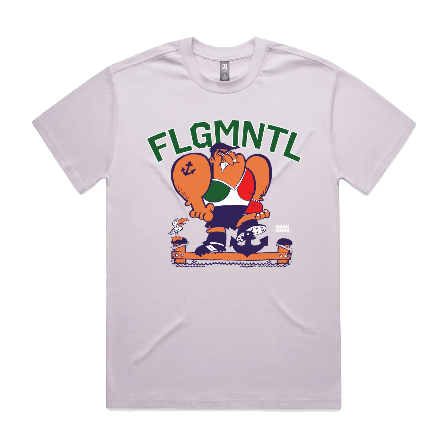 Black front flat lay