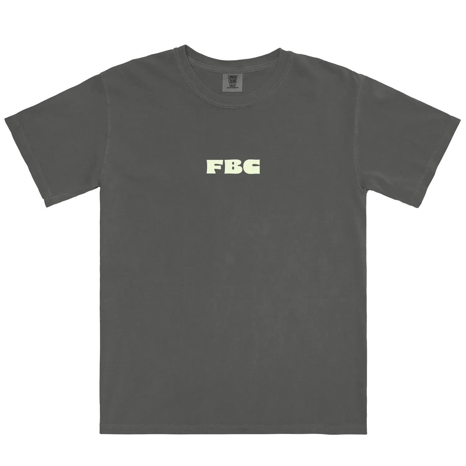 Black front flat lay