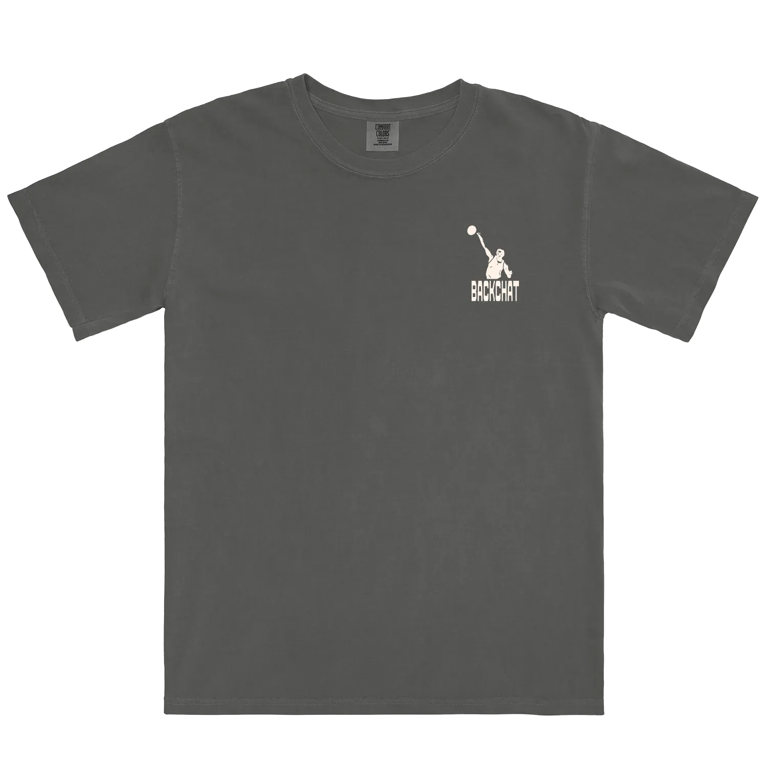 Black front flat lay