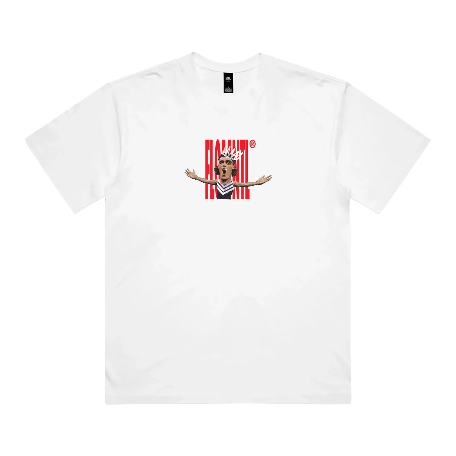 White front flat lay