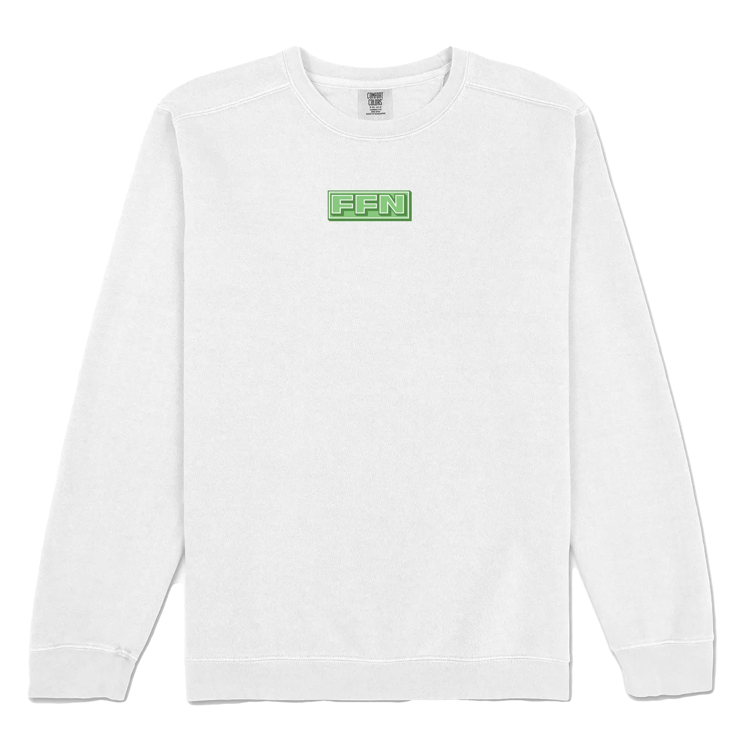White front flat lay