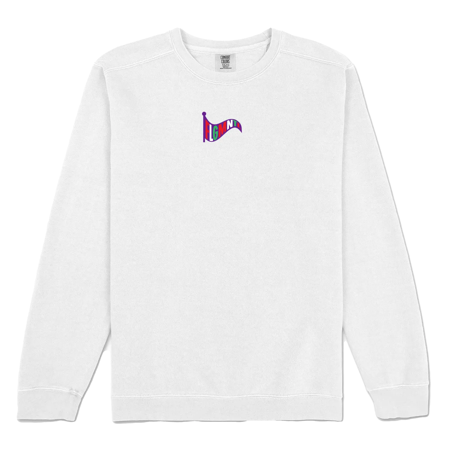 White front flat lay