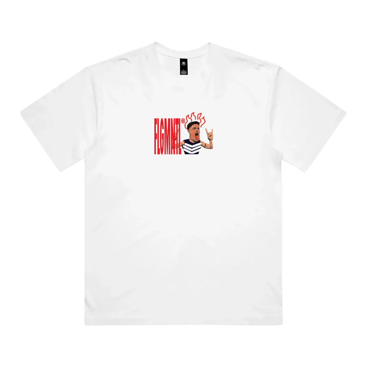 White front flat lay