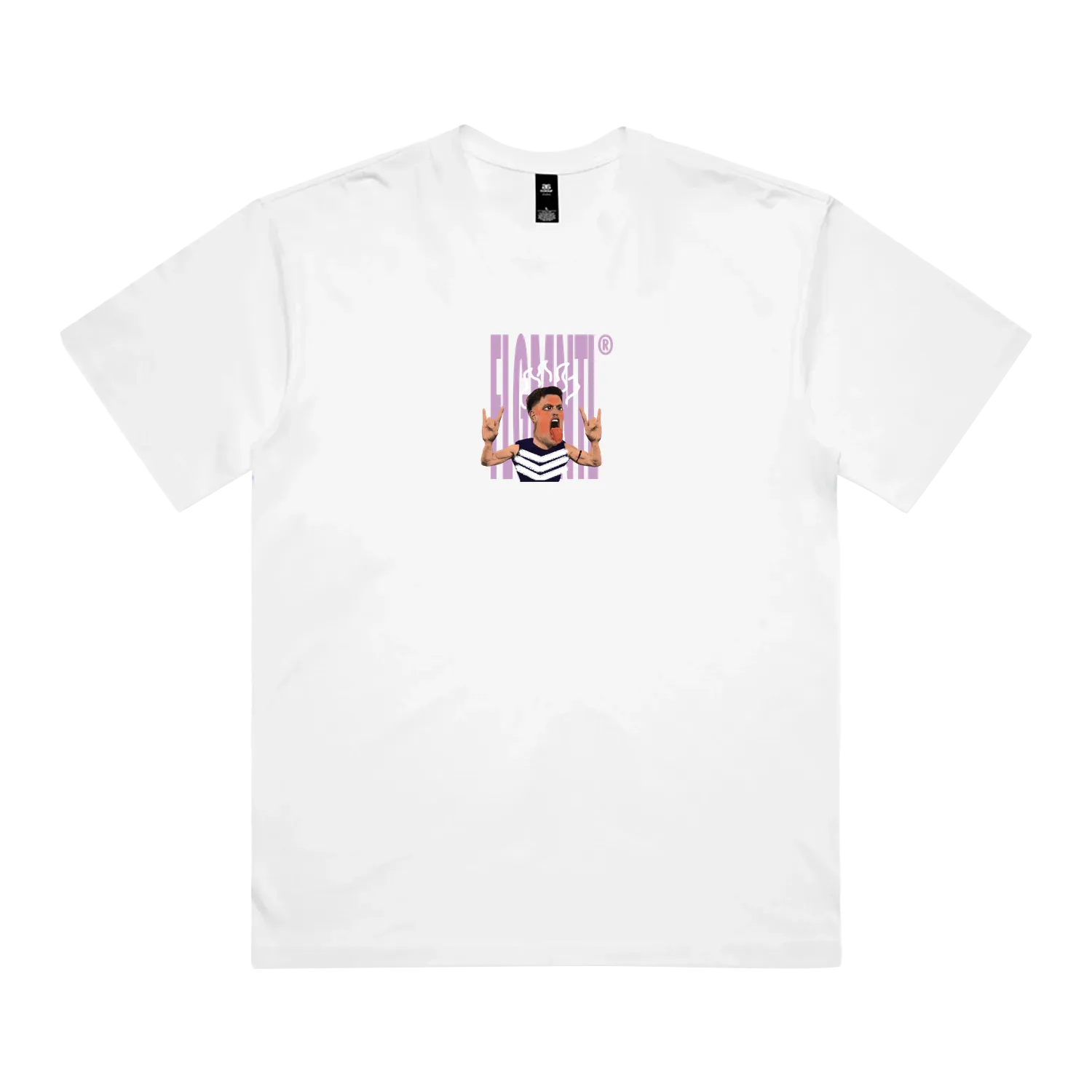 White front flat lay
