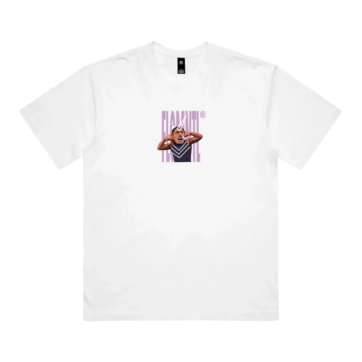 White front flat lay