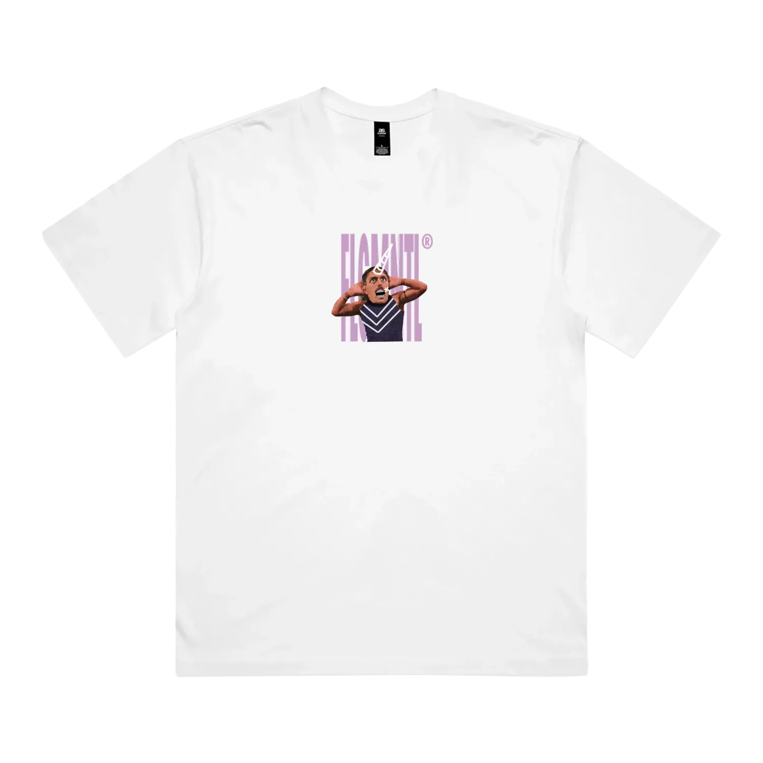 White front flat lay