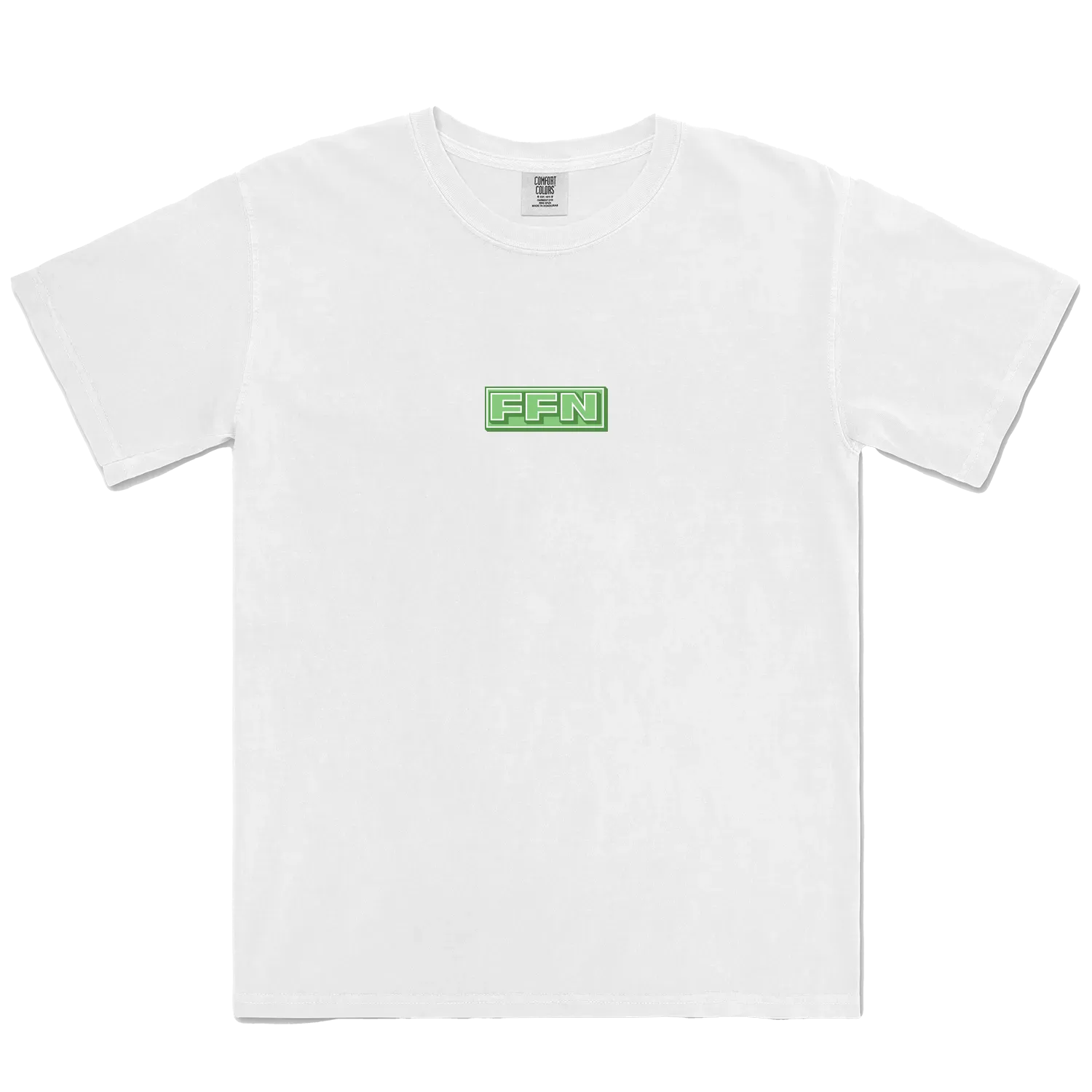 White front flat lay