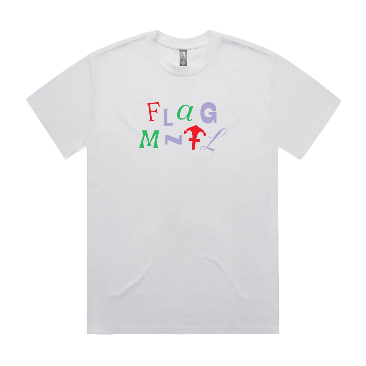 White front flat lay