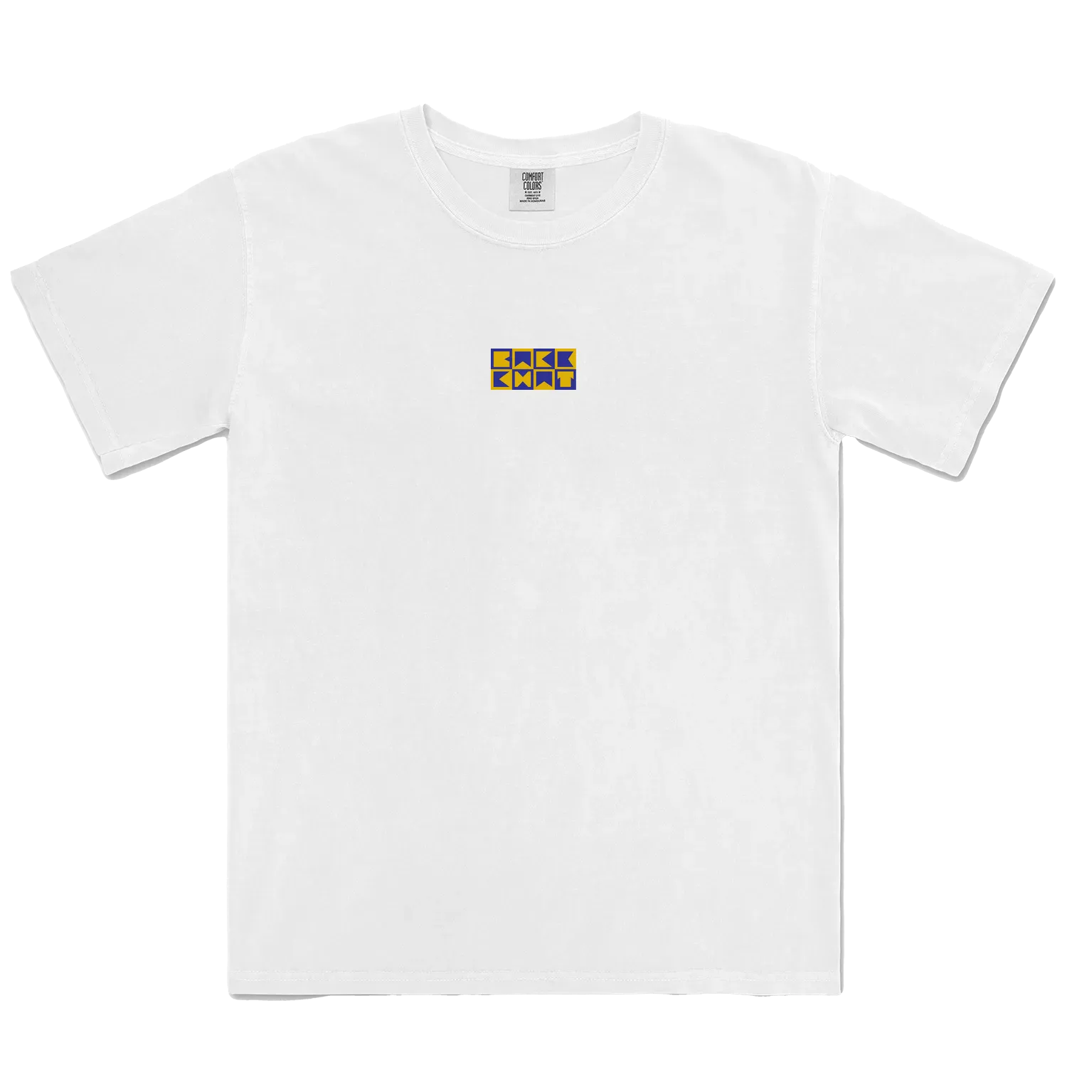 White front flat lay